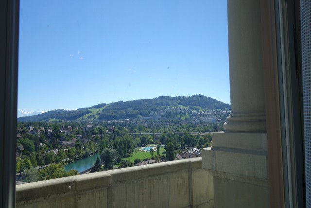 Tolle Aussicht aus der Wandelhalle!
